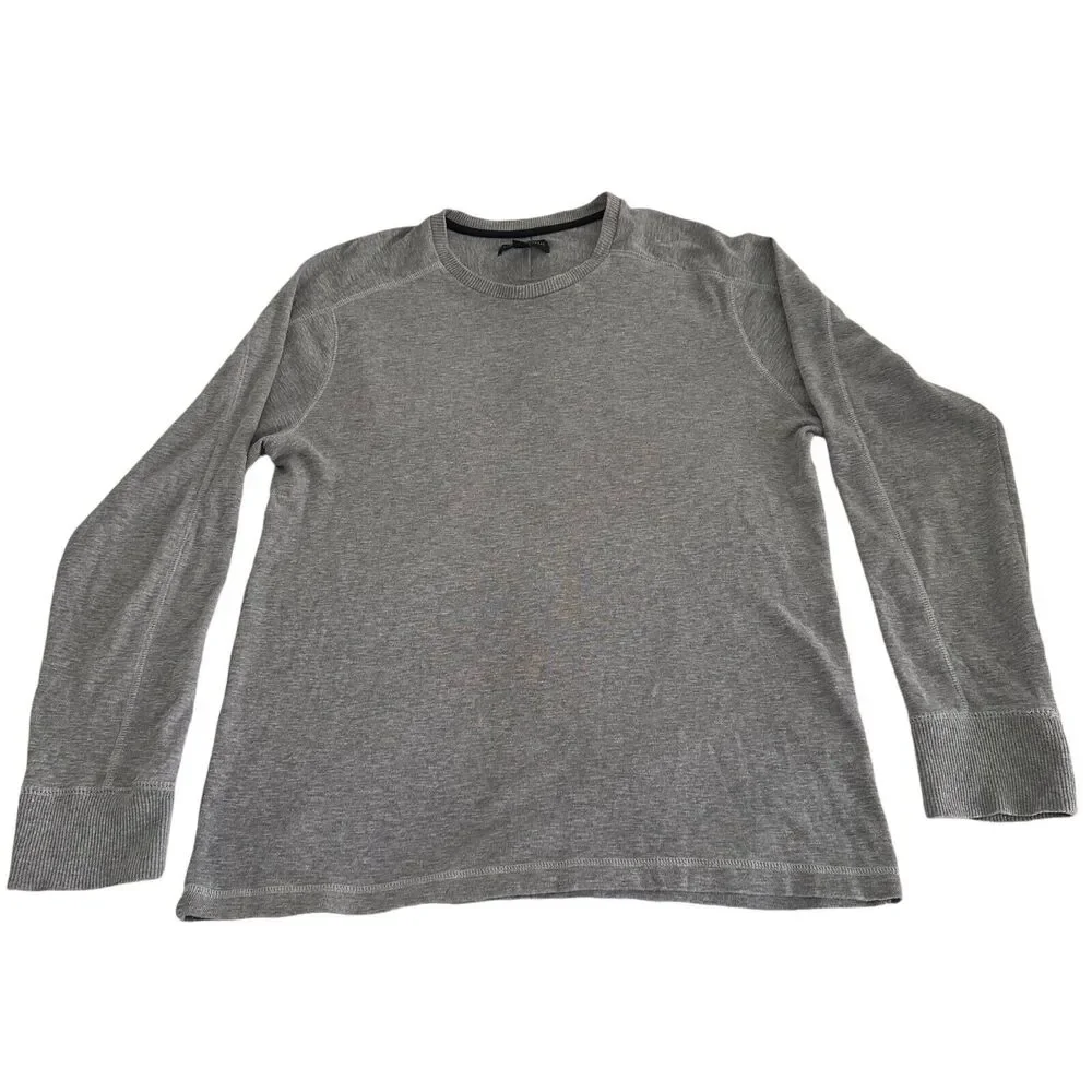 Banana Republic Pullover Sweater Men's Size Large Gray Lightweight Normcore